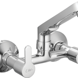 Sink Mixer Wall Mounted With Casted Swinging Spout