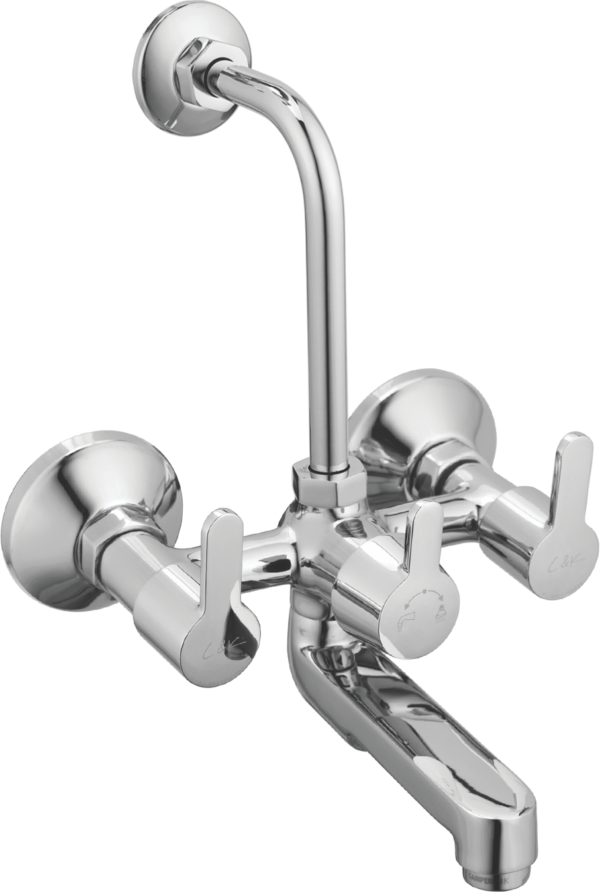 Wall Mixer Telephonic With Bend/ Crutch With Concealed Legs