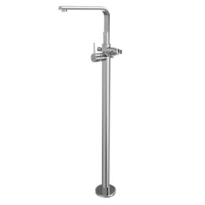 EXPOSED PARTS OF FLOOR MOUNTED SINGLE LEVER BATH MIXER - CHROME