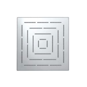 SQUARE SHAPE SINGLE FLOW MAZE OVERHEAD SHOWER - CHROME