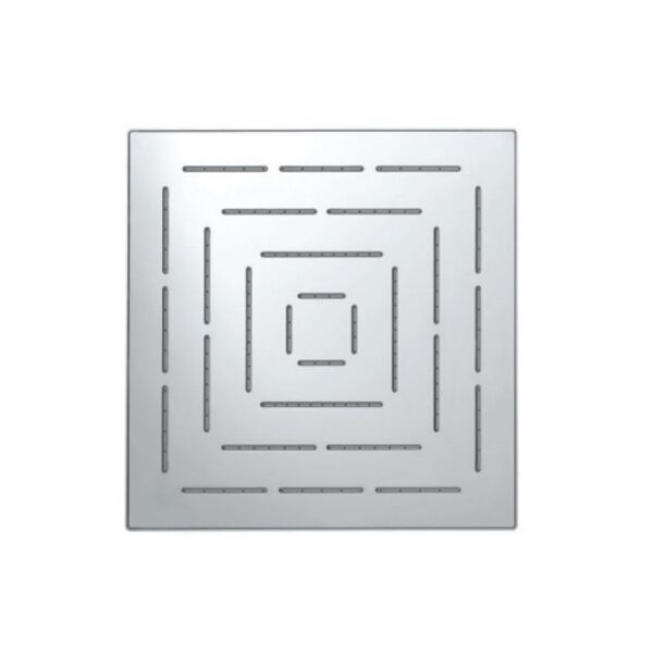 SQUARE SHAPE SINGLE FLOW MAZE OVERHEAD SHOWER - CHROME