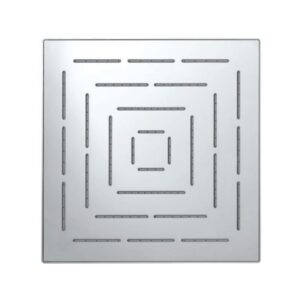 SQUARE SHAPE SINGLE FLOW MAZE OVERHEAD SHOWER - CHROME