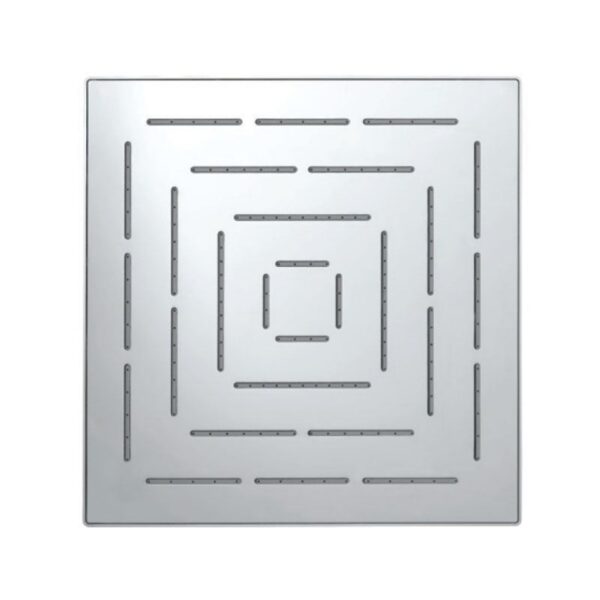 SQUARE SHAPE SINGLE FLOW MAZE OVERHEAD SHOWER - CHROME