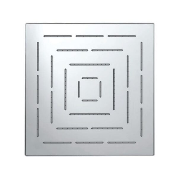 SQUARE SHAPE SINGLE FLOW MAZE OVERHEAD SHOWER - CHROME