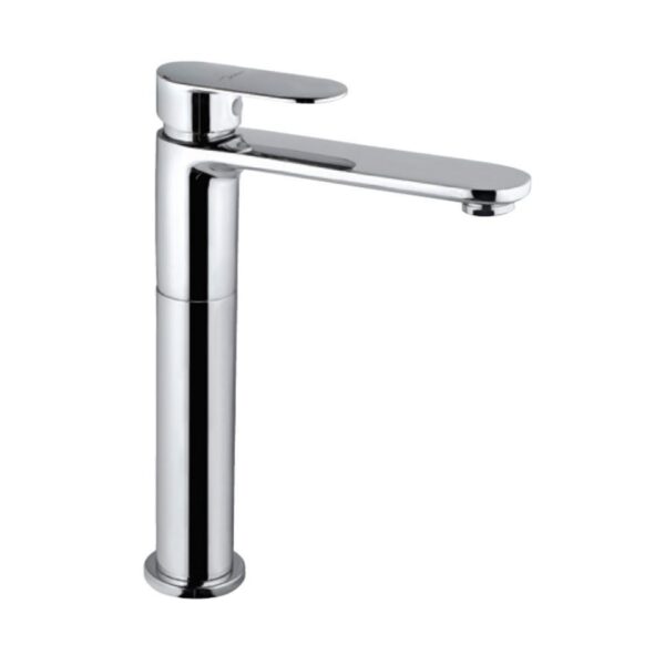 SINGLE LEVER HIGH NECK BASIN MIXER - CHROME