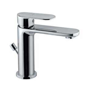 SINGLE LEVER BASIN MIXER WITH POPUP WASTE - CHROME