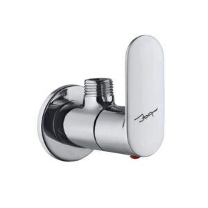 ANGLE VALVE WITH WALL FLANGE - CHROME